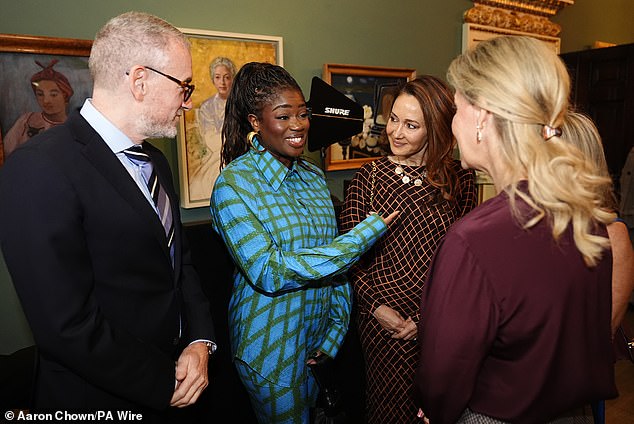 Clara, who is best known for her BBC radio show, seemed delighted to meet the Duchess of Edinburgh